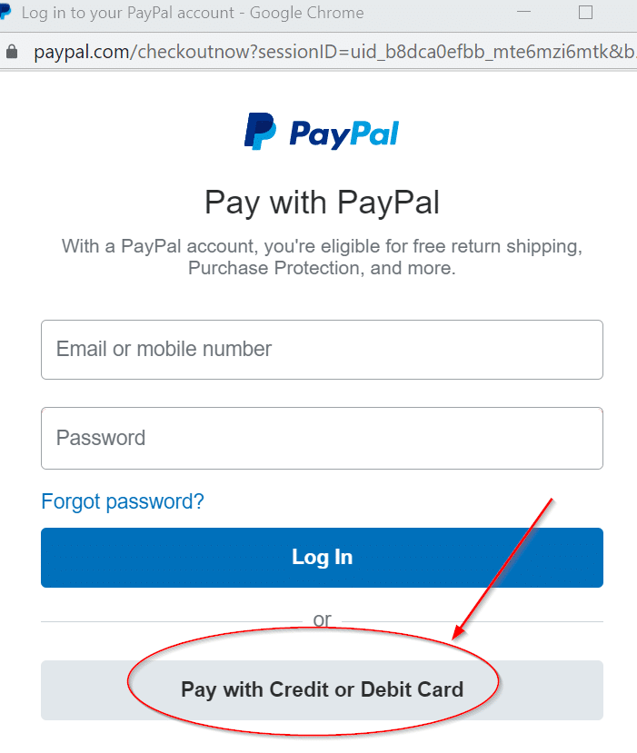 paypal payment